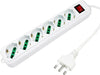 Multipresa-6-Posti-Schuko-Scarpetta-Spina-Ciabatta-Multi-Presa-Elettrica-Each