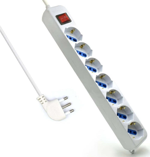Multipresa-7-posti-10/16a-schuko-+-interruttore
