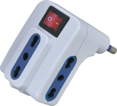 MULTIPRESA ADATTATORE ELETTRICO TRIPLA SPINA 16A E 3 PRESE 16A CON INTERRUTTORE Fai da te/Materiale elettrico/Multiprese Trade Shop italia - Napoli, Commerciovirtuoso.it