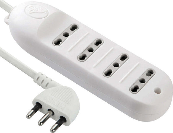 MULTIPRESA-BIVALENTE-CON-CAVO-4-prese-bival.10/16A---art.62013-Electraline