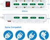 Multipresa-Ciabatta-Elettrica-Cavo-5M-Con-12-Posti-4-Prese-Schuko-10/16A-+-8-Prese-Bipasso-2P+T-10/16A-Interruttore-Extrastar