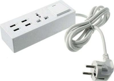 Multipresa Ciabatta Elettrica Con 1 Prese Universali 4 Usb Con Interruttore Fai da te/Materiale elettrico/Multiprese Trade Shop italia - Napoli, Commerciovirtuoso.it