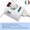 Multipresa Elettrica Da Scrivania Tavolo Con 3 Presa 3 Usb Bianco Shuko Bipasso Casa, arredamento e bricolage > Materiale Elettrico > Multiprese e Avvolgicavo Trade Shop italia - Napoli, Commerciovirtuoso.it