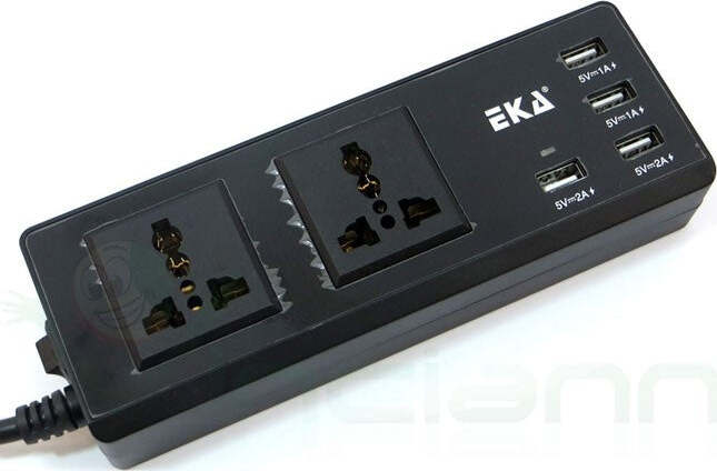 MULTIPRESA PRESA UNIVERSALE 2 SPINE UK ITA 4 USB 2.1A 1A 5V INTERRUTTORE NERO Fai da te/Materiale elettrico/Multiprese Trade Shop italia - Napoli, Commerciovirtuoso.it