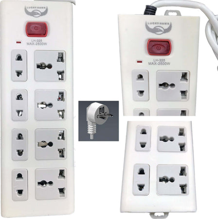 Multipresa Scarpetta Ciabatta Elettrica Universale Presa 8 Posti Eu/uk/usa 2500 Fai da te/Materiale elettrico/Multiprese Trade Shop italia - Napoli, Commerciovirtuoso.it