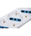Multipresa Shuko Bipasso 10 E 16 Amp 3 Posti Ciabatta Elettrica Con Interruttore