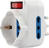 Multipresa Spina tripla rotante 16A a presa schuko con interruttore per led Fai da te/Materiale elettrico/Multiprese Trade Shop italia - Napoli, Commerciovirtuoso.it