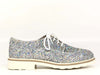 MUSACCO Scarpa allacciata donna glitter argento