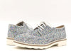 MUSACCO Scarpa allacciata donna glitter argento