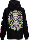 MUSHROOM-Felpa-Cappuccio-Uomo-Flowers-Hoodie-Black-da-uomo