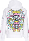 MUSHROOM-Felpa-Cappuccio-Uomo-Flowers-Hoodie-White-da-uomo