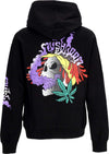 MUSHROOM-Felpa-Cappuccio-Uomo-Skull-Liquid-Hoodie-Black-da-uomo