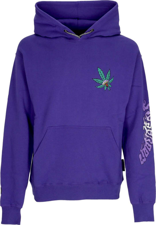 MUSHROOM-Felpa-Cappuccio-Uomo-Skull-Liquid-Hoodie-Purple-da-uomo