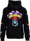 MUSHROOM-Felpa-Cappuccio-Uomo-Sublimatic-Patch-Hoodie-Black-da-uomo
