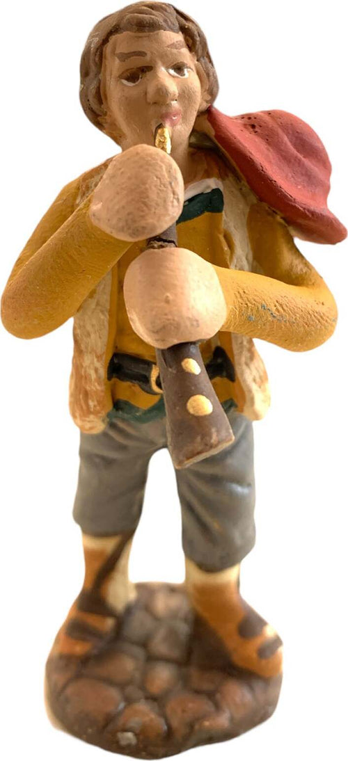 Musicista con flauto statuetta in terracotta artigianale per presepe napoletano da h 7 cm Casa e cucina/Decorazioni per interni/Addobbi e decorazioni per ricorrenze/Decorazioni natalizie/Presepi/Statuine e fondali per il presepe MagiediNatale.it - Altamura, Commerciovirtuoso.it