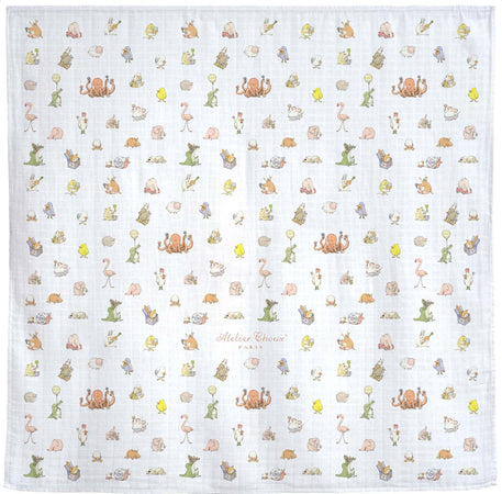 Mussola Atelier Choux Bèbè Choux Cotone Casa e cucina/Tessili per la casa/Biancheria per culle e lettini/Coperte e copertine/Copertine avvolgenti La Casa Del Bebè - Napoli, Commerciovirtuoso.it