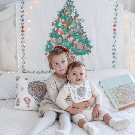 Mussola Atelier Choux Christmas Morning Cotone Casa e cucina/Tessili per la casa/Biancheria per culle e lettini/Coperte e copertine/Copertine avvolgenti La Casa Del Bebè - Napoli, Commerciovirtuoso.it