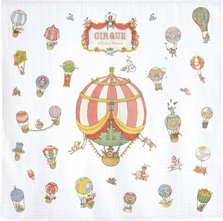 Mussola Atelier Choux Circus Cotone Casa e cucina/Tessili per la casa/Biancheria per culle e lettini/Coperte e copertine/Copertine avvolgenti La Casa Del Bebè - Napoli, Commerciovirtuoso.it