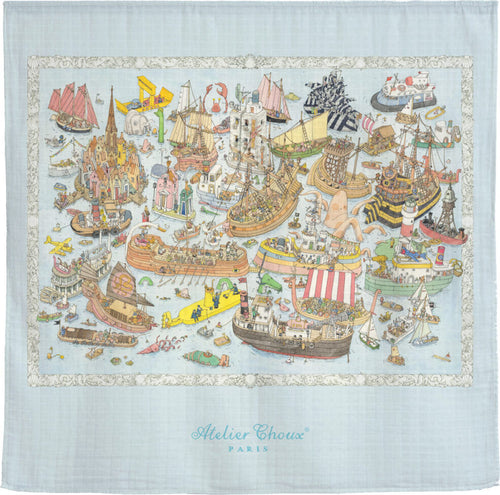 Mussola Atelier Choux Ocean Academy Cotone Casa e cucina/Tessili per la casa/Biancheria per culle e lettini/Coperte e copertine/Copertine avvolgenti La Casa Del Bebè - Napoli, Commerciovirtuoso.it