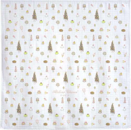 Mussola Atelier Choux  Sweetie Pie Cotone Casa e cucina/Tessili per la casa/Biancheria per culle e lettini/Coperte e copertine/Copertine avvolgenti La Casa Del Bebè - Napoli, Commerciovirtuoso.it