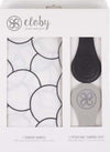 Mussola & Clips Cloby Cotone e Pelle Nero Casa e cucina/Tessili per la casa/Biancheria per culle e lettini/Coperte e copertine/Copertine avvolgenti La Casa Del Bebè - Napoli, Commerciovirtuoso.it