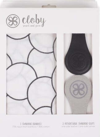 Mussola & Clips Cloby Cotone e Pelle Nero Casa e cucina/Tessili per la casa/Biancheria per culle e lettini/Coperte e copertine/Copertine avvolgenti La Casa Del Bebè - Napoli, Commerciovirtuoso.it
