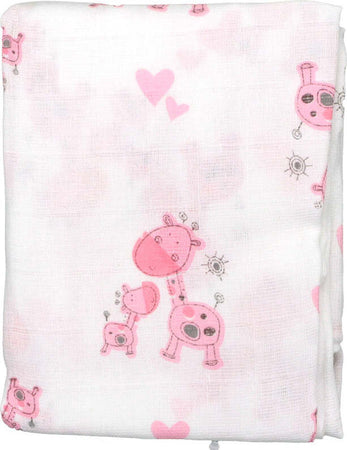 Mussola Gamberritos Giraffa Rosa Casa e cucina/Tessili per la casa/Biancheria per culle e lettini/Coperte e copertine/Copertine avvolgenti La Casa Del Bebè - Napoli, Commerciovirtuoso.it