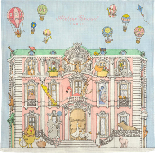 Mussola Mini Atelier Choux Monceau Mansion Cotone Casa e cucina/Tessili per la casa/Biancheria per culle e lettini/Coperte e copertine/Copertine avvolgenti La Casa Del Bebè - Napoli, Commerciovirtuoso.it