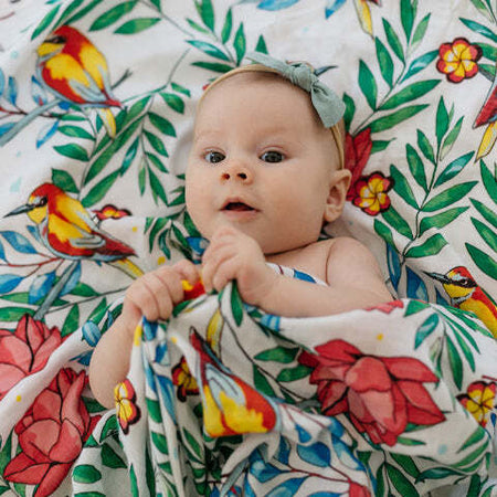 Mussola Tommy Lise Blooming Day Casa e cucina/Tessili per la casa/Biancheria per culle e lettini/Coperte e copertine/Copertine avvolgenti La Casa Del Bebè - Napoli, Commerciovirtuoso.it