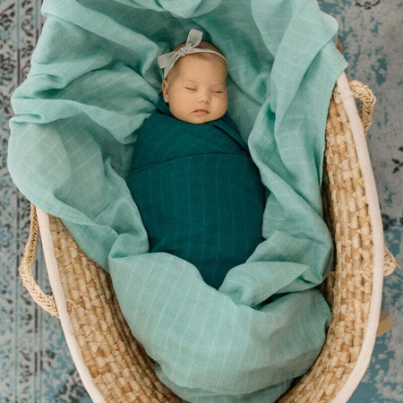 Mussola Tommy Lise Dreamy Green Verde Casa e cucina/Tessili per la casa/Biancheria per culle e lettini/Coperte e copertine/Copertine avvolgenti La Casa Del Bebè - Napoli, Commerciovirtuoso.it