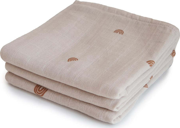 Mussole-Mushie-Muslin-Cloth---Confezioni-da-3-pz.---Vari-Colori