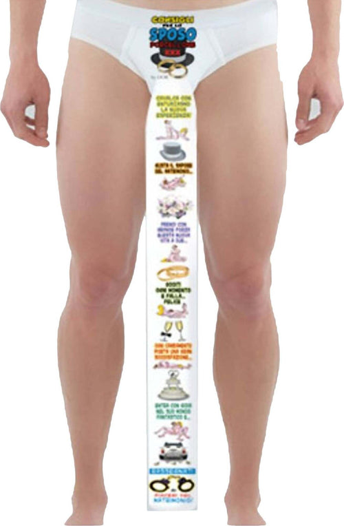 Mutanda Slip da tTagliare con Consigli Per Lo Sposo Porcellone idea regalo addio al Celibato Salute e cura della persona/Erotismo e contraccezione/Sex toys/Gadget per addio al nubilato e al celibato Kondorama - Martinsicuro, Commerciovirtuoso.it