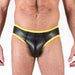 Mutandina Uomo Gay In Neoprene Nero Con Bordo Giallo Aperta Dietro Taglia M Salute e cura della persona/Erotismo e contraccezione/Abbigliamento erotico/Uomo/Slip Kondorama - Martinsicuro, Commerciovirtuoso.it
