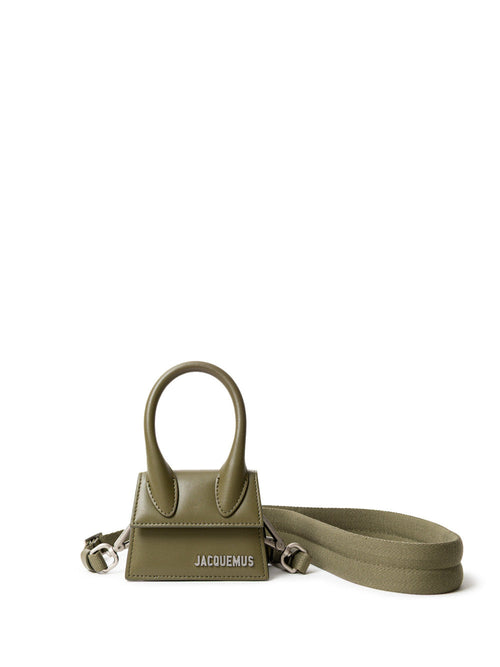 Jacquemus Borsa Mini Le Chiquito in Pelle Kaki da donna