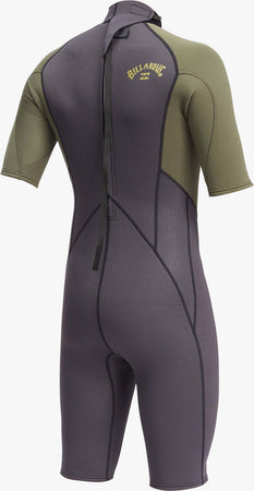 Mutino Estivo Uomo Surf Billabong Intruder 2/2 Maniche Corte Gamba Corta Con Zip Sport e tempo libero/Attività ricreative all'aperto/Sport acquatici/Immersione e Snorkeling/Mute/Mute da immersione Snotshop - Roma, Commerciovirtuoso.it