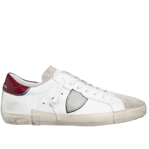 Philippe Model sneaker uomo philippe model - prsx low man - bordeaux da uomo
