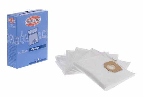 MX90M 5 Sacchetti in Microfibra adattabili Moulinex