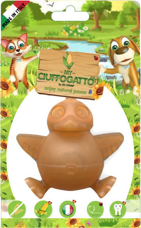 My Duck vegetale - Gioco vegetale masticabile biodegrabile per cani e gatti Paperella Gioco vegetale masticabile biodegrabile per cani e gatti MY CIUFFOGATTO® per cani e gatti, Commerciovirtuoso.it