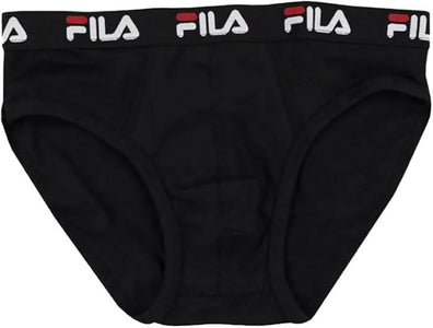 3 Paia. Slip uomo Fila- con elastico esterno- con logo in cotone elasticizzato