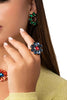 MYA-ACCESSORIES-|-Anello-in-metallo-regolabile-con-fiore-in-vetro