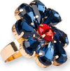 MYA-ACCESSORIES-|-Anello-in-metallo-regolabile-con-fiore-in-vetro