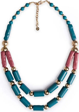MYA-ACCESSORIES-|-Collana-a-due-fili-in-resina