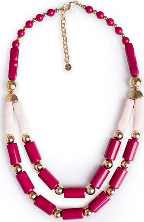 MYA-ACCESSORIES-|-Collana-a-due-fili-in-resina