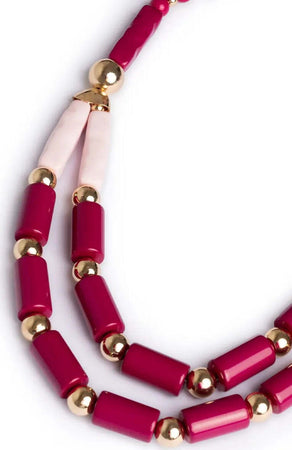 MYA-ACCESSORIES-|-Collana-a-due-fili-in-resina