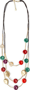 MYA-ACCESSORIES-|-Collana-a-tre-fili-con-inserti-in-resina