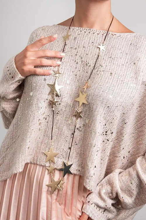 MYA-ACCESSORIES-|-Collana-con-laccio-in-cuoio-e-stelle