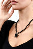 MYA-ACCESSORIES-|-Collana-con-pietre-nere-e-pendente-a-stella