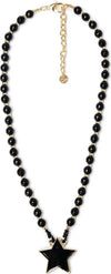 MYA-ACCESSORIES-|-Collana-con-pietre-nere-e-pendente-a-stella