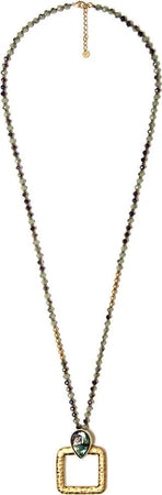 MYA-ACCESSORIES-|-Collana-di-microcristalli-con-pendente-oro