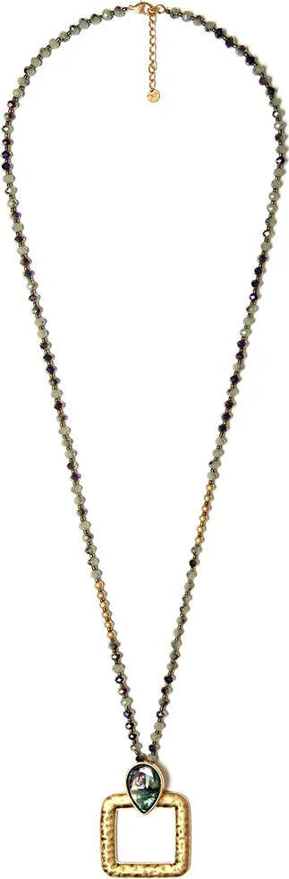 MYA-ACCESSORIES-|-Collana-di-microcristalli-con-pendente-oro